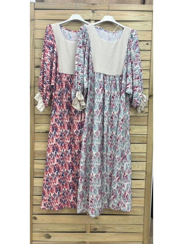 VESTIDO LARGO PARTE DELANTERA LISA