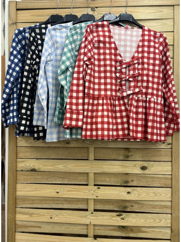 camisa triple lazo de cuadros