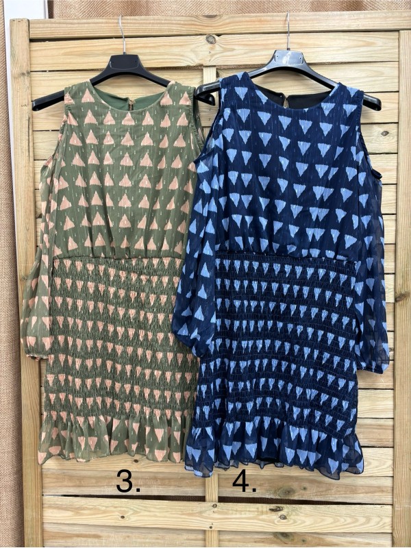 vestido de gasa abertura hombro 2