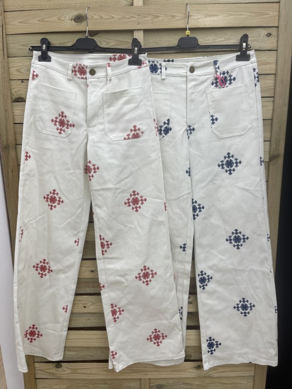 Pantalon culotte  maxi cruces