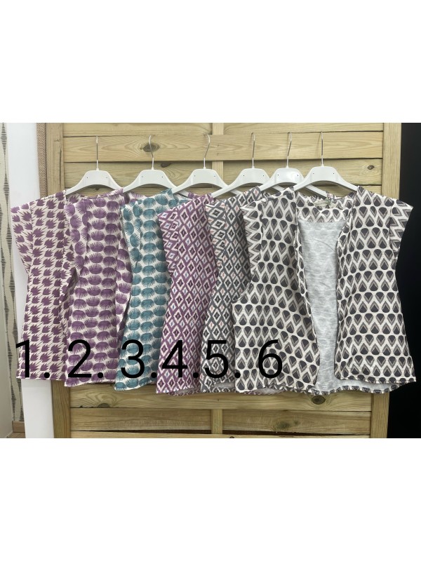 Chalecos finos estampados