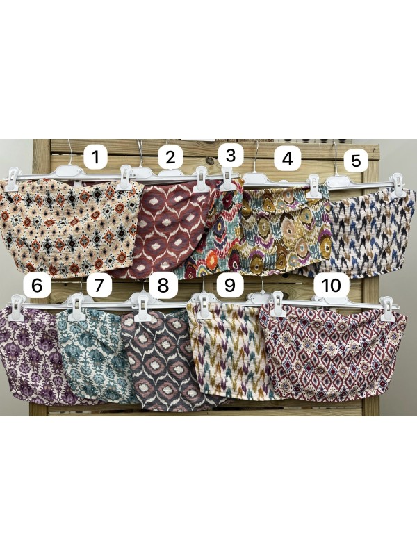 top corto estampados
