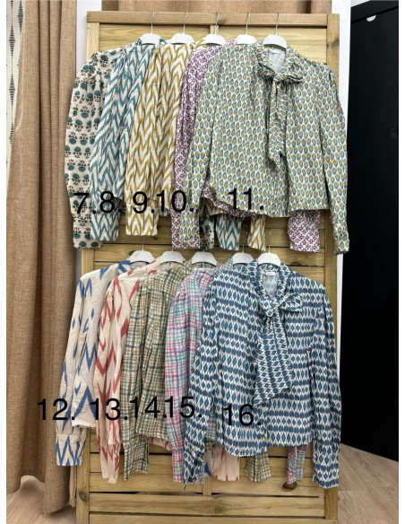 Camisa lazo estampada