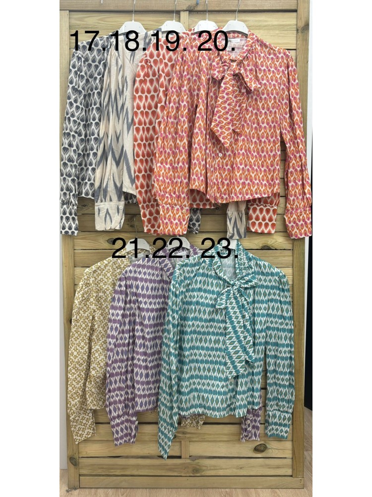 Camisa lazo estampada