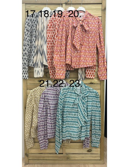 Camisa lazo estampada