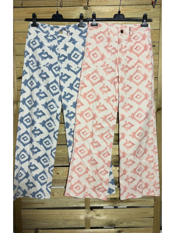 Jeans recto doble rombo