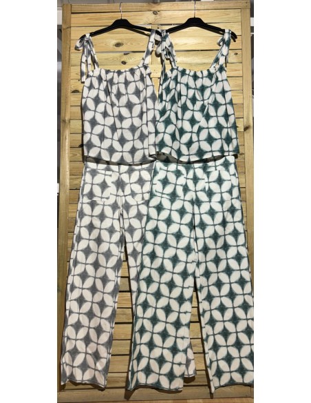 camisa rombo lazos en hombro