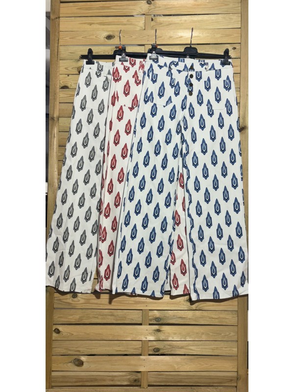 Jeans recto estampado lanza