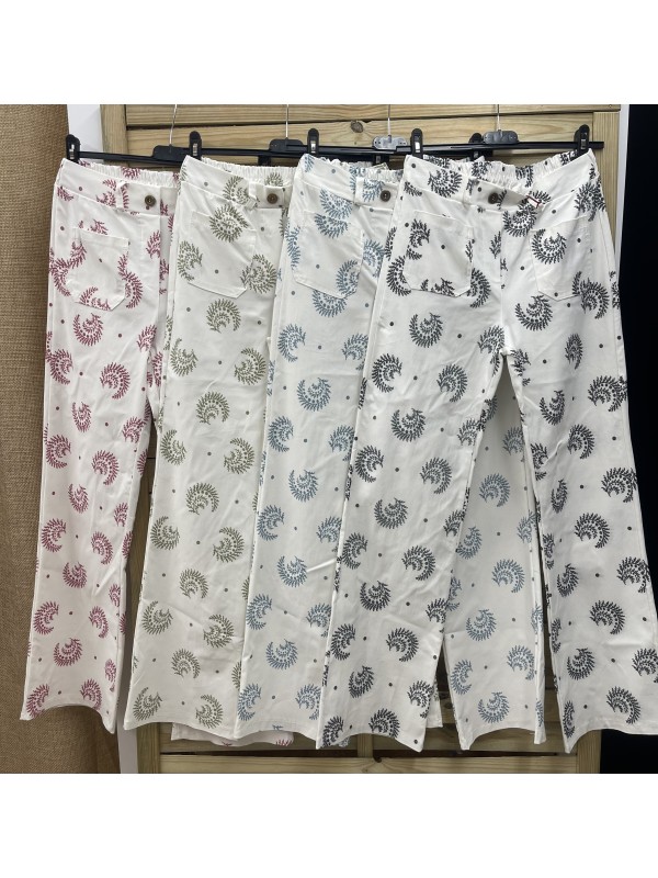 Pantalon tejido elastico espiral