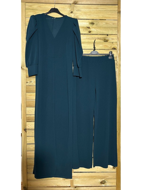 Conjunto camisa abertura y pantalon