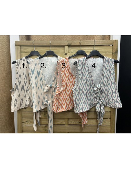 Chaleco lazos estampados