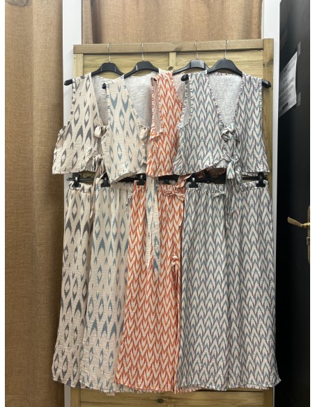 Chaleco lazos estampados