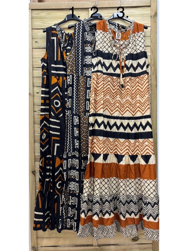 vestido etnico de sisa con vuelo