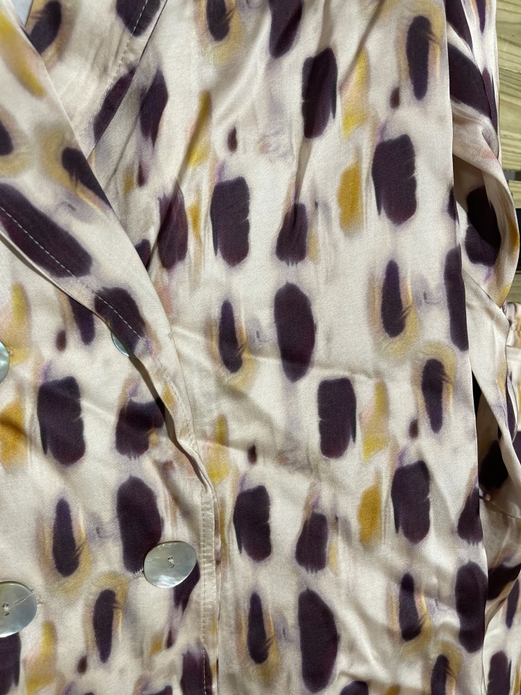 Traje de chaqueta manchas bicolor