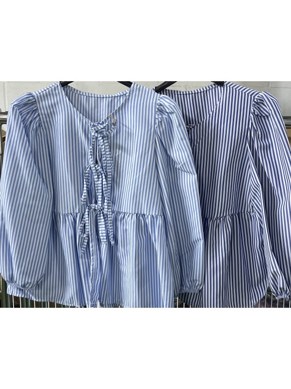 camisa doble lazo rayitas