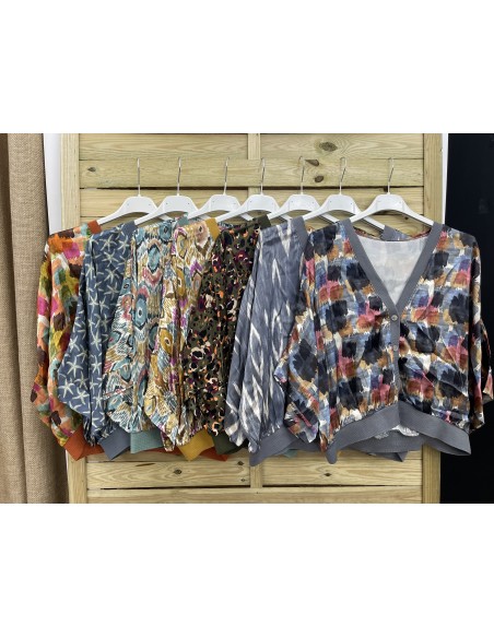 Bomber saten bordes de punto