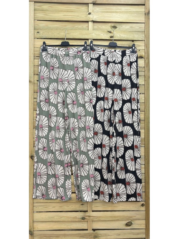 Pantalon fluido flores
