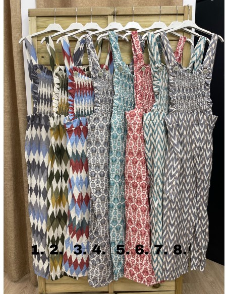 Peto estampado con frunce