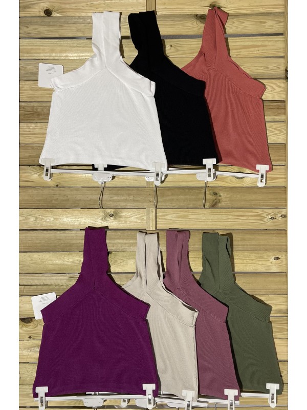 Top de punto tirantas cruzadas