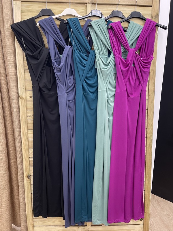 vestido tirantas cruzadas