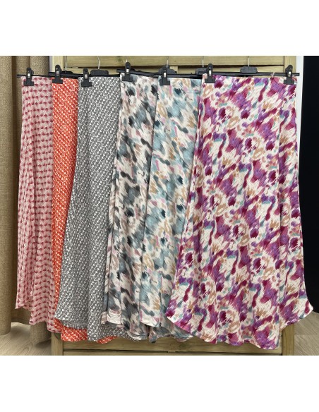 Falda midi colores