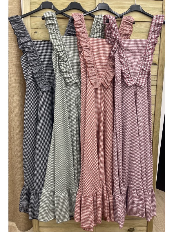 vestido vichy volantito en sisa 2