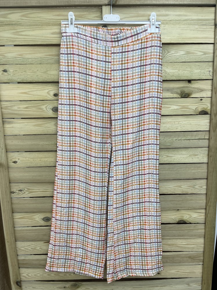 Pantalón culotte cuadros