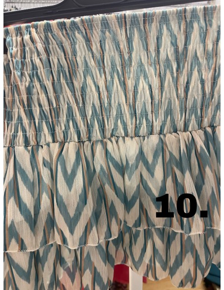 Falda pantalon mini de gasa estampado