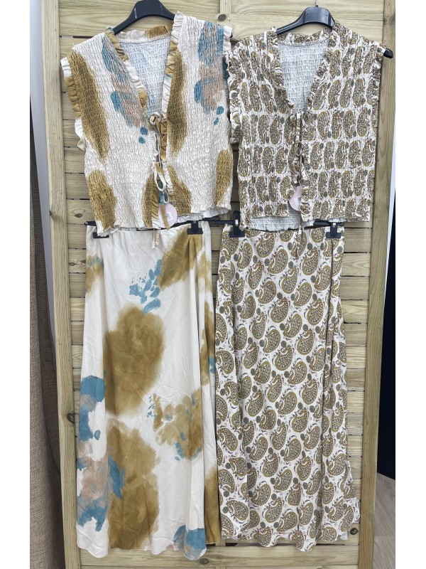 Falda midi estampada 2