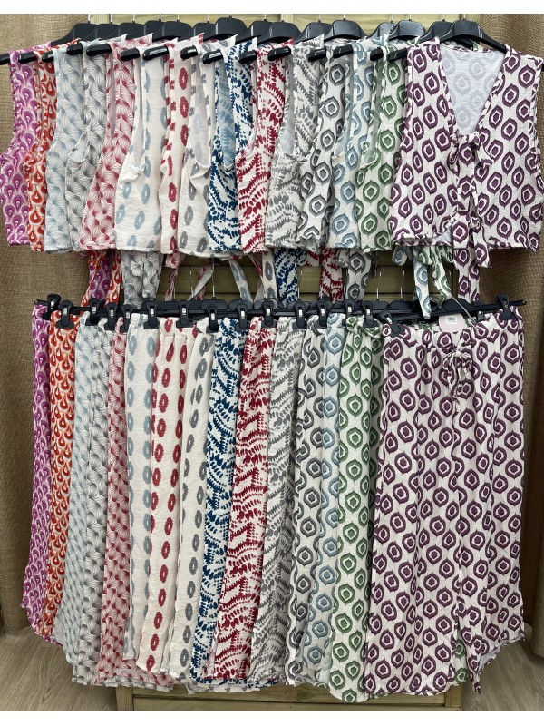 Pantalon pesquero rajas laterales estampado 2