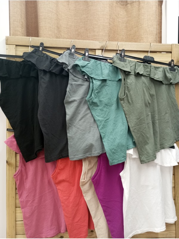 camiseta asimétrica con volantito 2