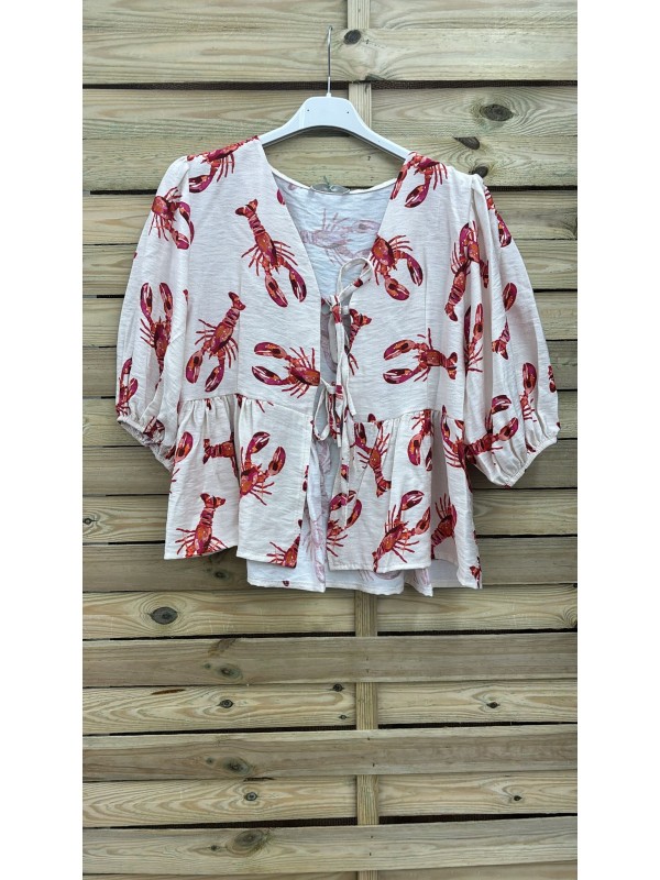 Camisa doble lazo langosta