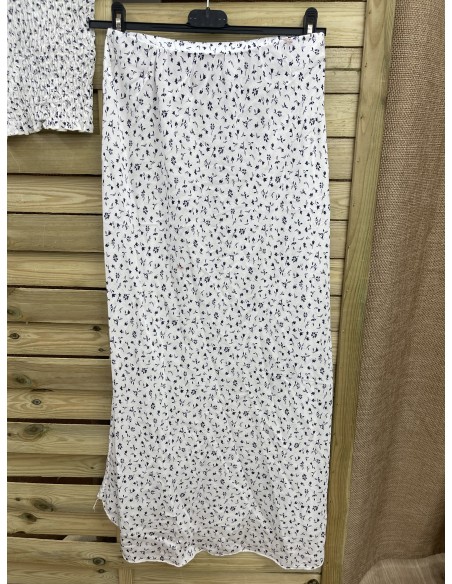 Falda midi estampada