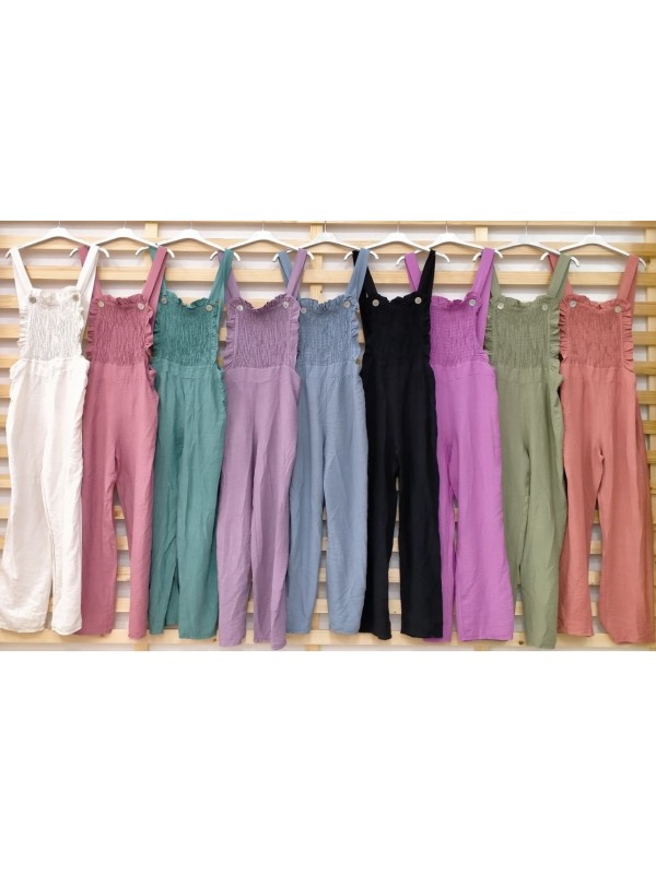 Peto liso parte delantera fruncida