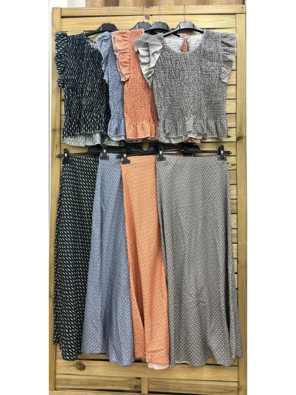 Falda midi rombos diagonales