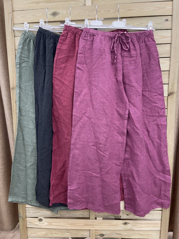 Pantalon pesquero de lino