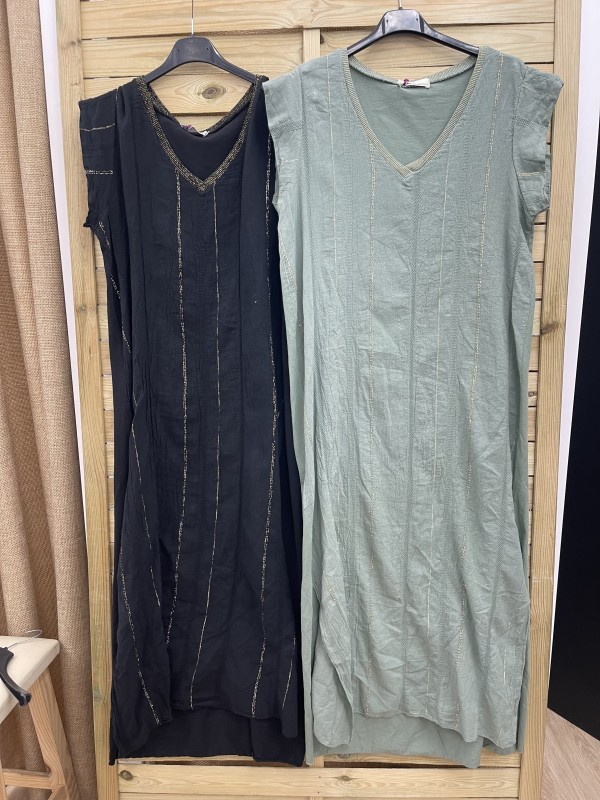 Vestido con parte delantera brillito