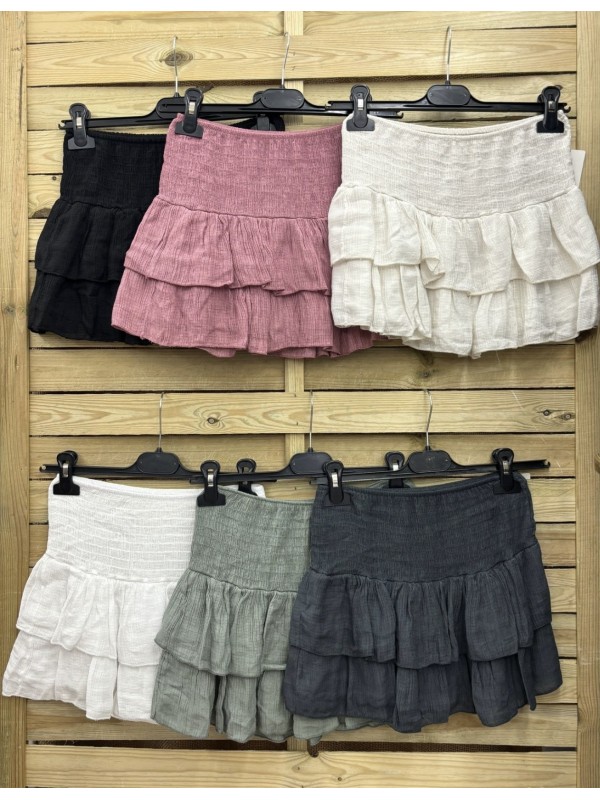 Falda/pantalon mini de bambula