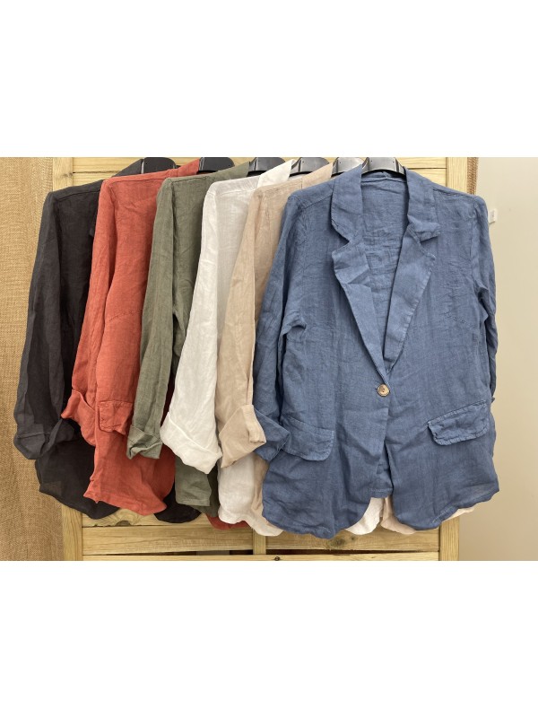 Chaqueta fina de lino