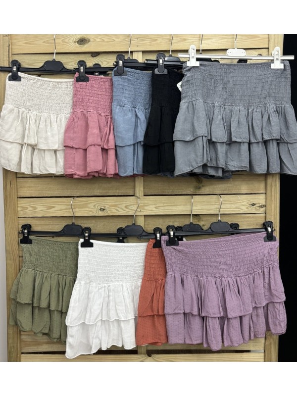 Falda/pantalon mini de plumeti
