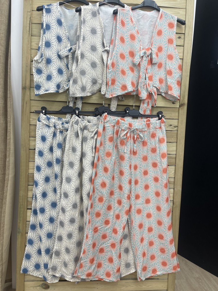 Pantalón pesquero rajas laterales soles