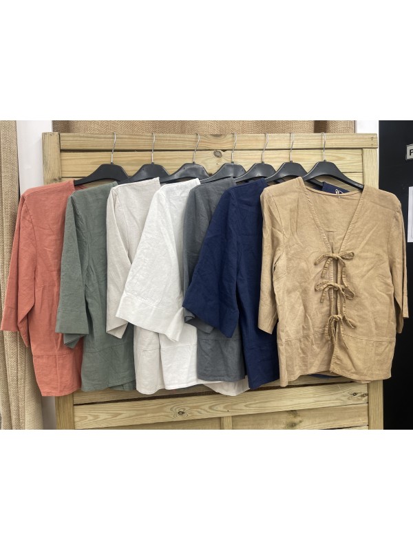 Camisa triple lazo de media manga