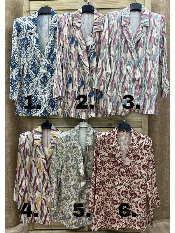 Traje de chaqueta estampado