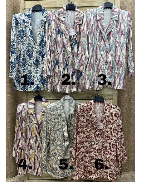 Traje de chaqueta estampado