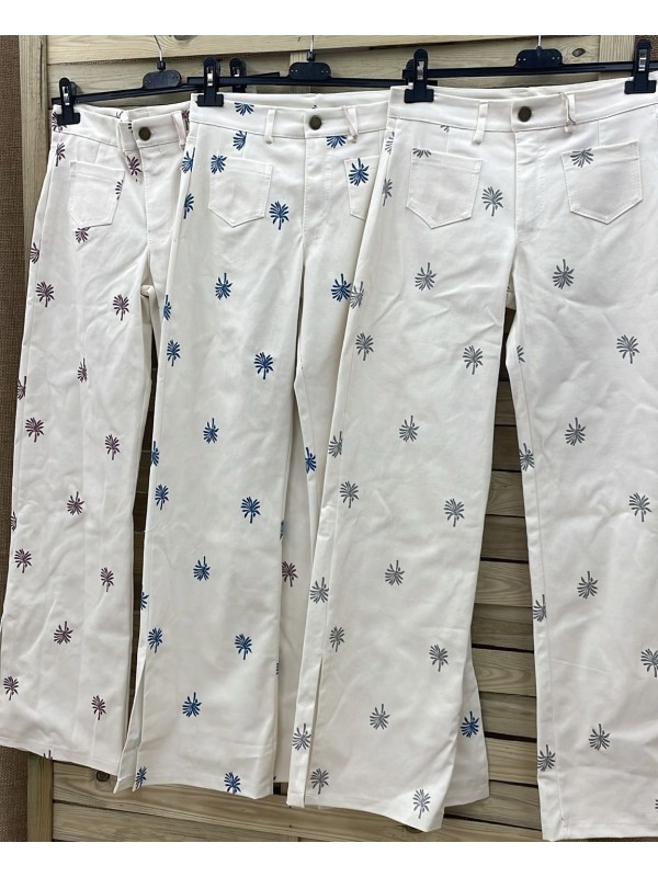 Jeans palmeras bolsillos delanteros