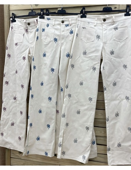 Jeans palmeras bolsillos delanteros