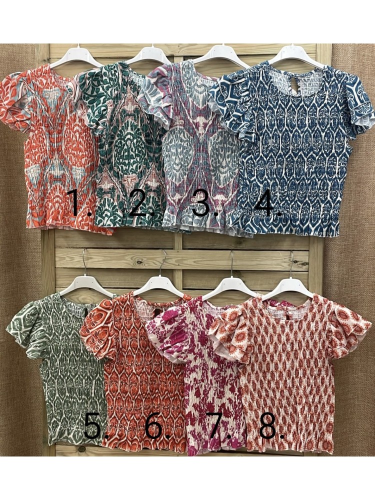 Falda midi cruzada estampada con nudo