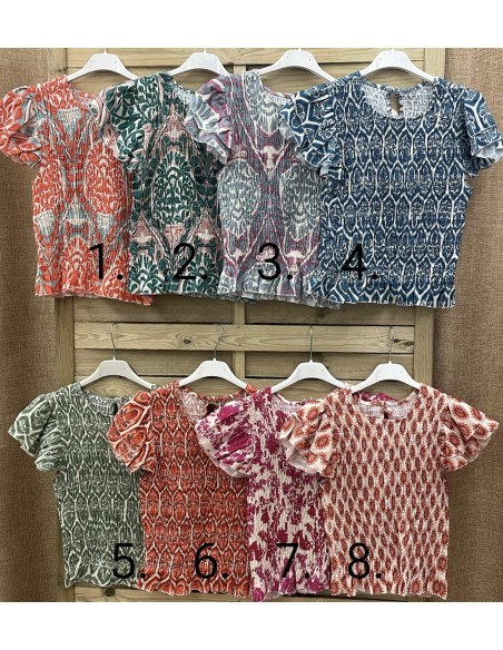 Falda midi cruzada estampada con nudo