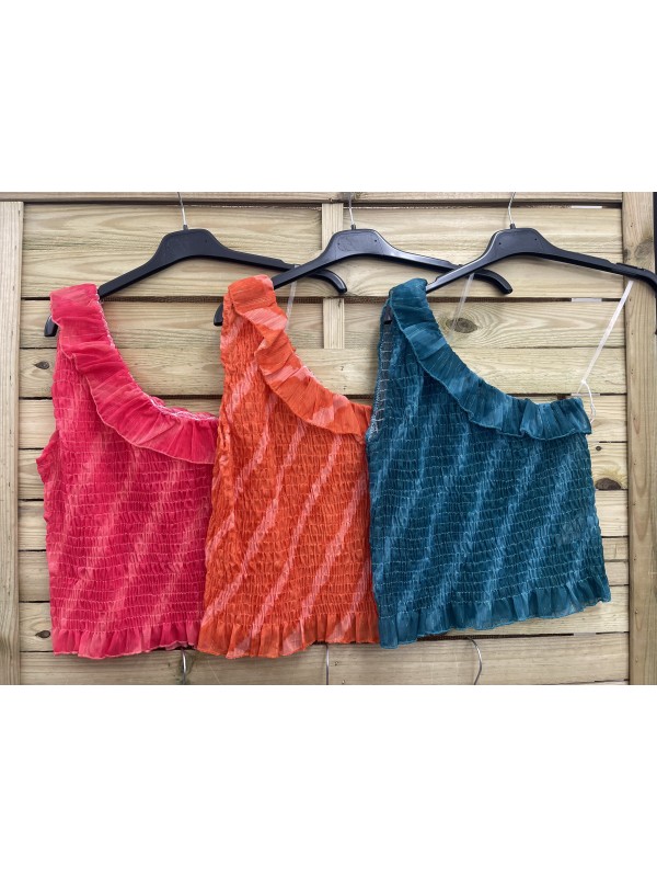 Camisa rayas diagonales brillito