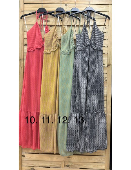 Vestido tirantas estampado volantito escote